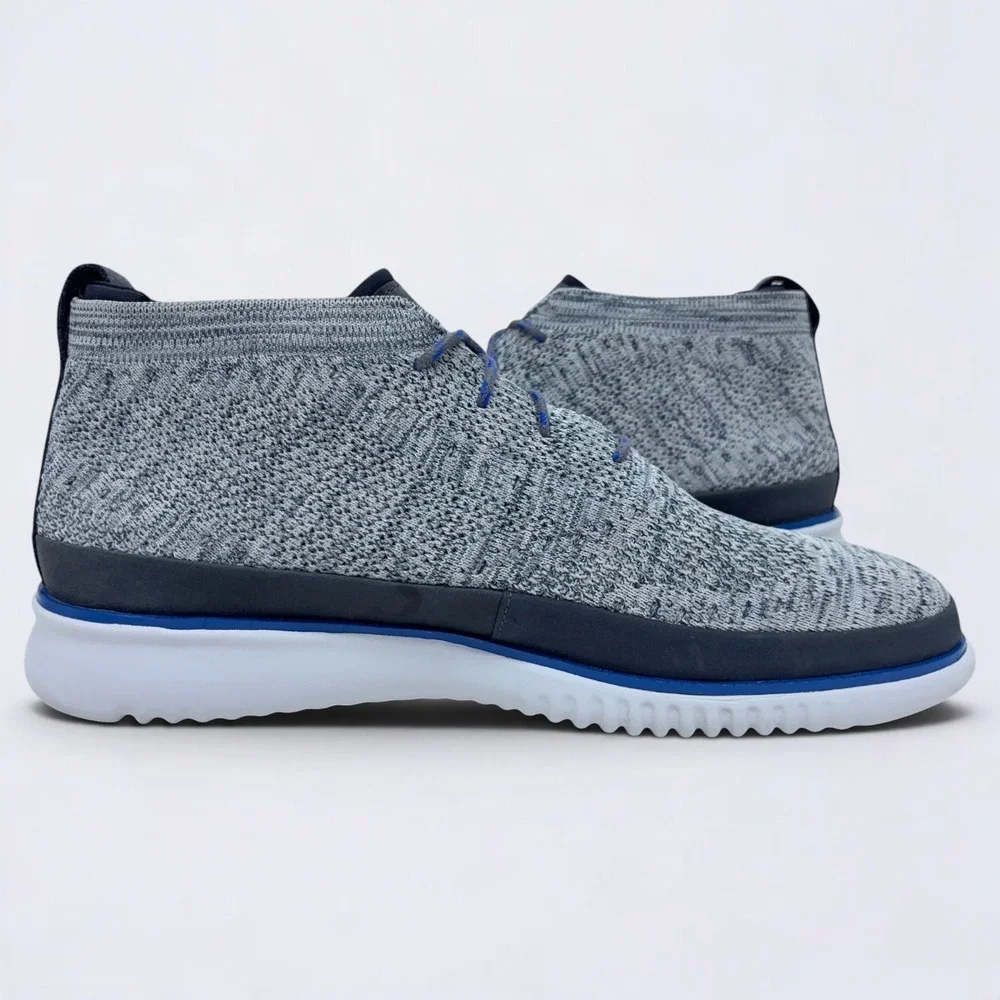 Cole Haan 2.Zerogrand Stitchlite Chukka Boots Men's Size 10.5 Gray Blue C30293